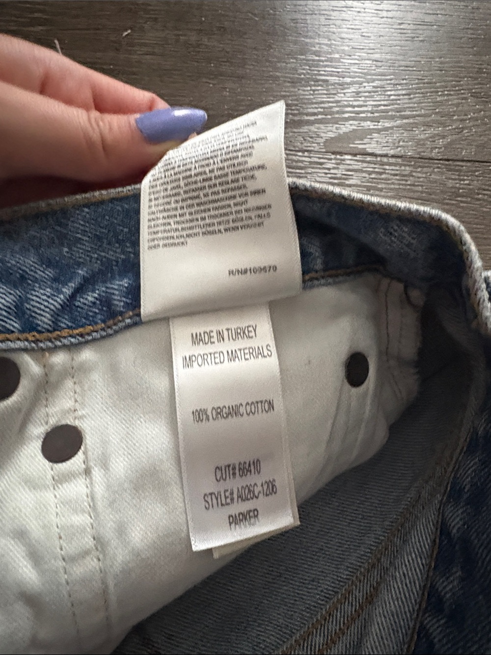 Agolde Light Wash Distressed Jean Shorts - Picture 6 of 6